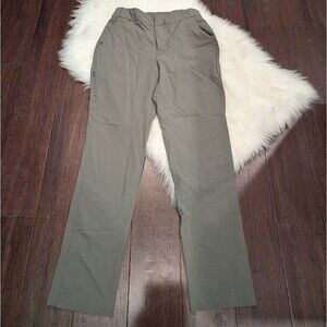 •FIGS• Figs Pro Skinny Zip Fly Trouser Pant Black Water Repellent XS Green Grey